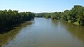 The Shenandoah River in Clarke Country where it is crossed by Virginia State Route 7.