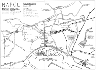 Verkehrsnetzplan Neapel (Innenstadtbereich) 1998