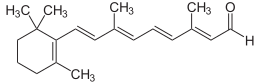 Skeletal formula of retinal