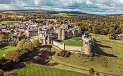 Alnwick Castle, the principal filming location for Hogwarts