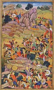 Timurid cannons at the First Battle of Panipat, 1526.