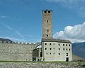 Der Weiße Turm des Castelgrande in Bellinzona