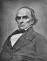 Black-and-white photographic portrait of Daniel Webster