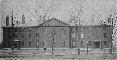 Divinity Hall, Harvard Divinity School, Cambridge, Mass.; built 1826. Designed by Sumner and Solomon Willard.[15]