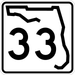 Straßenschild der Florida State Road 33