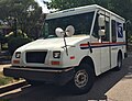 A 2000 Ford-Utilimaster FFV of the USPS, seen in Mount Lebanon, Pennsylvania, in August 2020.