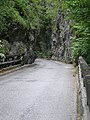 Das Naturdenkmal "Lange Brücke", eine Engstelle am Beginn der Ostrampe des Passes