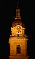 Der Hafenmarktturm bei Nacht