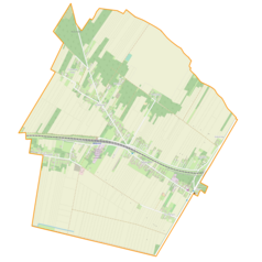 Mapa konturowa Miąsowej, po prawej nieco na dole znajduje się punkt z opisem „Lipówka”