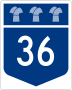 Highway 36 marker