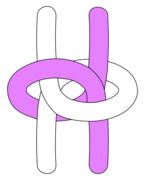 Beim Schlangenknoten umarmen zwei halbe Schläge sich an ihren jeweiligen Kreuzungs­punkten.