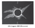 Bullock sketch of the eclipse, Total Eclipses of the Sun, 1900.