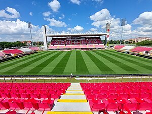 Das Stadio Brianteo in Monza (Mai 2024)