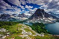 Sunburst Peak above Sunburst and Cerulean lakes