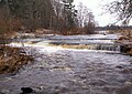 Vahiküla Waterfall on Vääna River in Vahi.