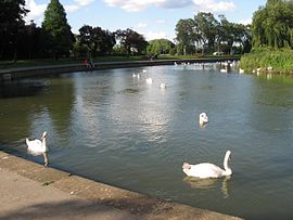 Uferbefestigung in Wellingborough am Fluss Nene