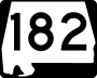 State Route 182 marker