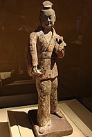 A Western Wei (536–556) ceramic figurine of a military officer