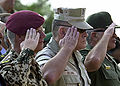 … salute while attending the Battle of El Alamein Memorial Ceremony