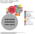 Image 35Ethnic origins in Michigan in 2021. (from Michigan)