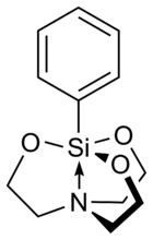 Structuurformule van fenylsilatraan