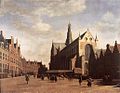 Gerrit Berckheyde: Marktplatz in Haarlem, 1696