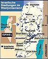 Israelische Siedlungen im 1967 eroberten Westjordanland