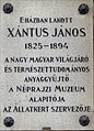 Xántus János (etnológus) emléktáblája, 44. sz.