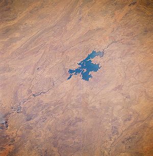 Lake Argyle aus dem Weltraum gesehen, August 1985