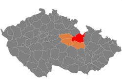 Lage des Okres Ústí nad Orlicí