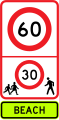 Beach speed limit