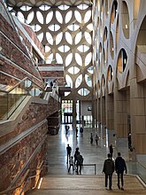 Atrium van de nieuwbouw van Naturalis