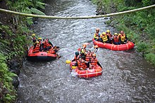 Rafting Kalisawah Adventure Menyusuri Sungai Badeng, Hutan Pinus dan Persawahan di Desa Sumberbulu