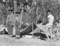 Image 28Rohwer Relocation Center, McGehee, Arkansas. A 5-day Boy Scout Camp on the bank of the Mississippi River was composed of nearly a hundred boys from the Rohwer Center, a few less form the Jerome Center, together with a small troop from the nearby town of Arkansas City.