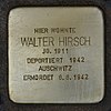 Stolperstein Obermainstr. 11 Walter Hirsch