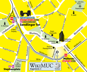 Lageplan des WikiMUC in München