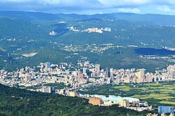 View of Beitou from Mount Guanyin