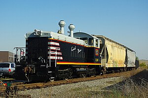 Die 1206 (SW9) der Central Illinois Railroad