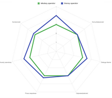 Przykład symulatora decyzji personalnych – diagram radarowy