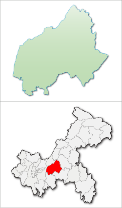 Fuling District in Chongqing