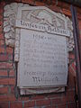 Gedenktafel für die Gefallenen der Feuerwehr 1914–1918 am Feuerwehrhaus