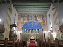 Blick ins Kirchenschiff der ev. Kirche in Hainsberg/Freital