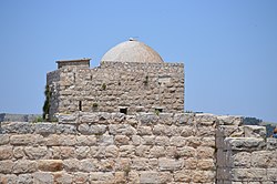 Maqam of Sheikh Ghanem, on Mount Gerizim (Jabal at-Tur), which is currently under the control of the Israelis[1] In 1850-51 de Saulcy found stonecutters repairing a staircase here.[2]