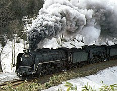 C62 2 hauling the Niseko serivice in Hokkaido, 1971