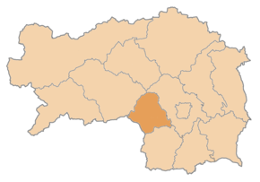 Poziția localității Districtul Voitsberg