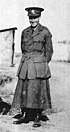 Leslie Joy Whitehead picture in her Serbian Relief Fund (SRF) Uniform.