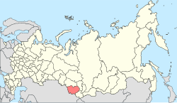 Altay Krayı'nın haritası