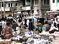 Straßenmarkt in Cape Coast im Mai 2004