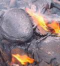 Oilshale burning.