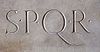 Das römische Hoheitszeichen S.P.Q.R.